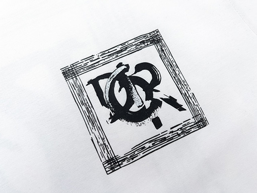 ディオールスーパーコピーコットン素材 クルーネック 半袖プリントTシャツ