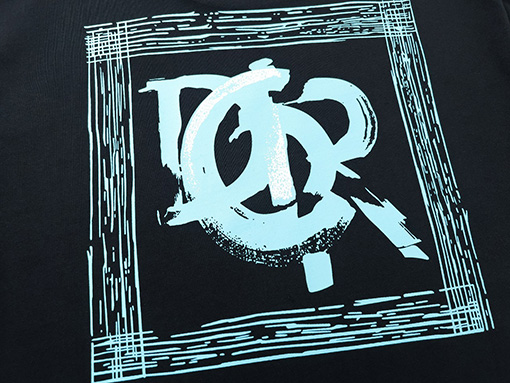 ディオールスーパーコピーコットン素材 クルーネック 半袖プリントTシャツ