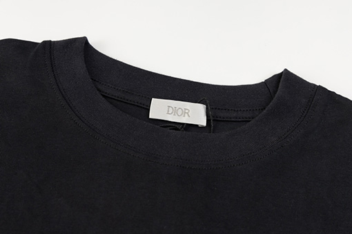 ディオール高級感ロゴプリント クルーネック 半袖Tシャツ