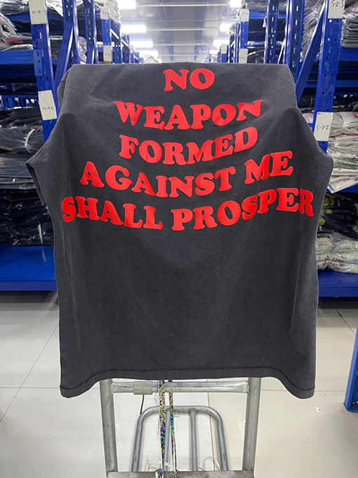 セント マイケル25SS“NO WEAPON FORMED AGAINST ME SHALL PROSPER“半袖Tシャツ