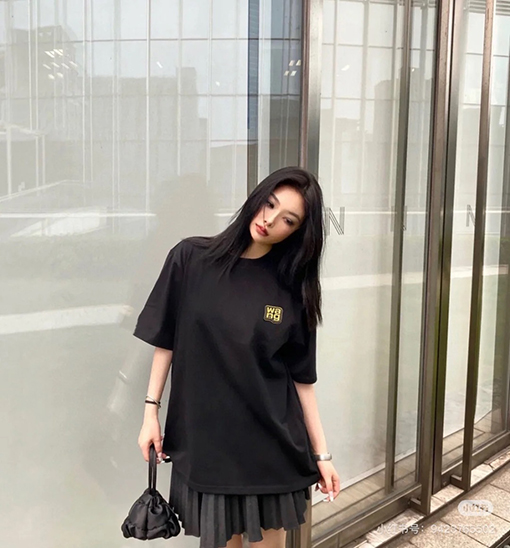 アレキサンダーワンカラーブロック ロゴプリント 半袖Tシャツ