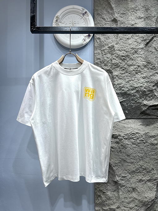 アレキサンダーワンカラーブロック ロゴプリント 半袖Tシャツ