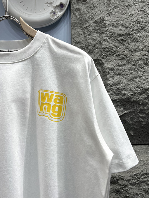 アレキサンダーワンカラーブロック ロゴプリント 半袖Tシャツ