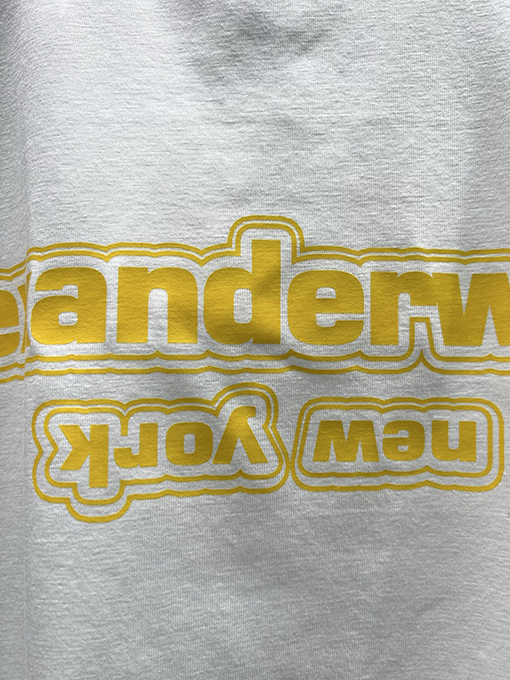 アレキサンダーワンカラーブロック ロゴプリント 半袖Tシャツ