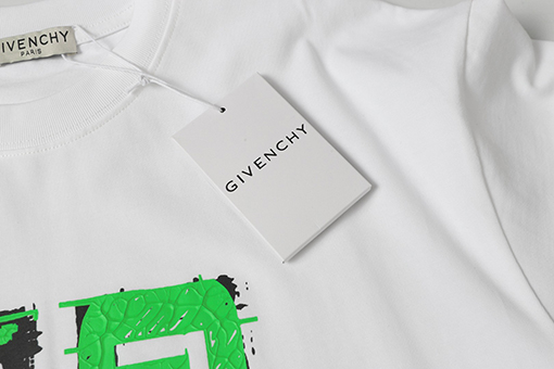 ジバンシイ高品質厚手プリント＋ラバーコーティング 半袖Tシャツ
