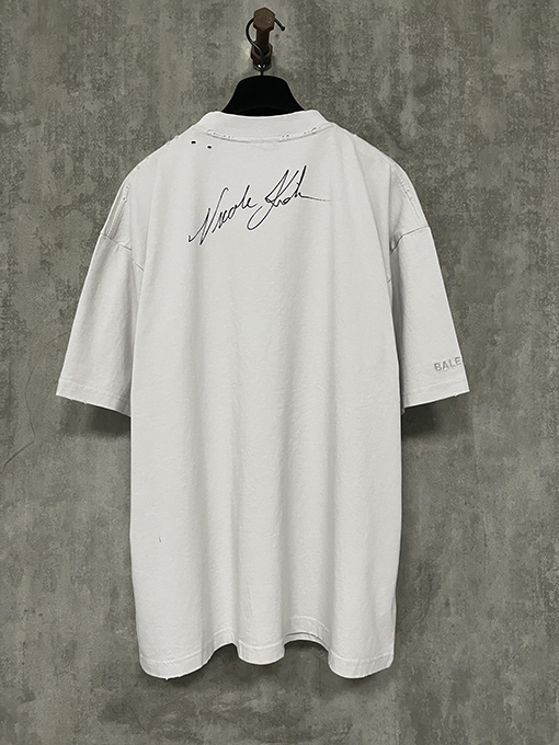 バレンシアガ25SS 新作 ニコール・キッドマン ポートレート ダイレクトプリント 半袖Tシャツ