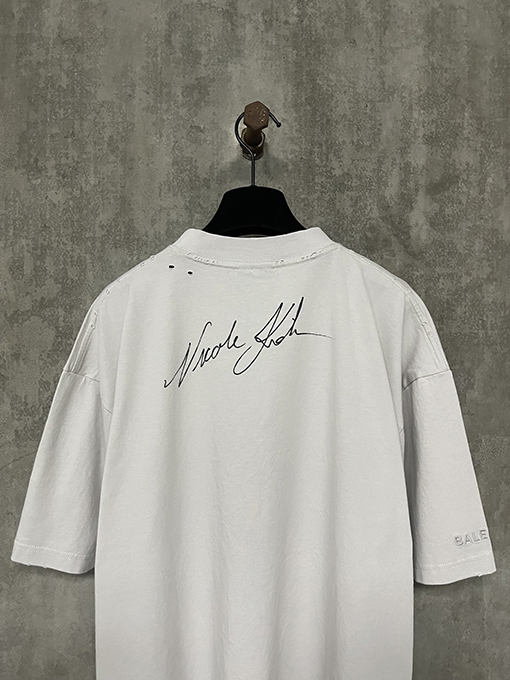 バレンシアガ25SS 新作 ニコール・キッドマン ポートレート ダイレクトプリント 半袖Tシャツ
