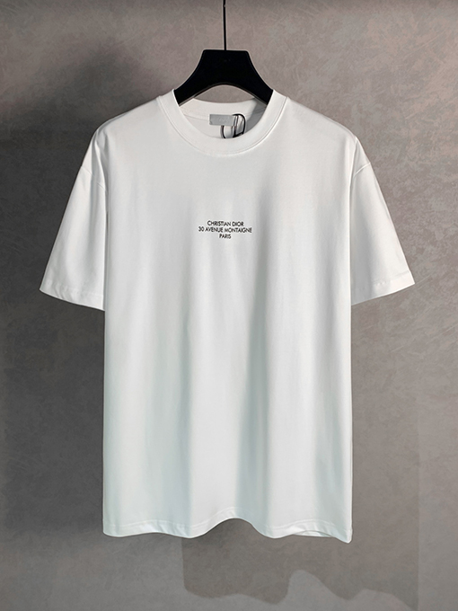 ディオールコピーロゴプリント クルーネック半袖Tシャツ