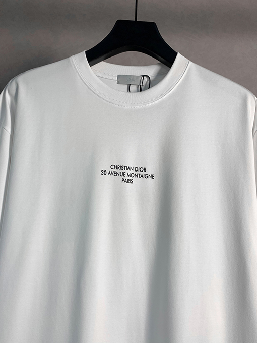 ディオールコピーロゴプリント クルーネック半袖Tシャツ