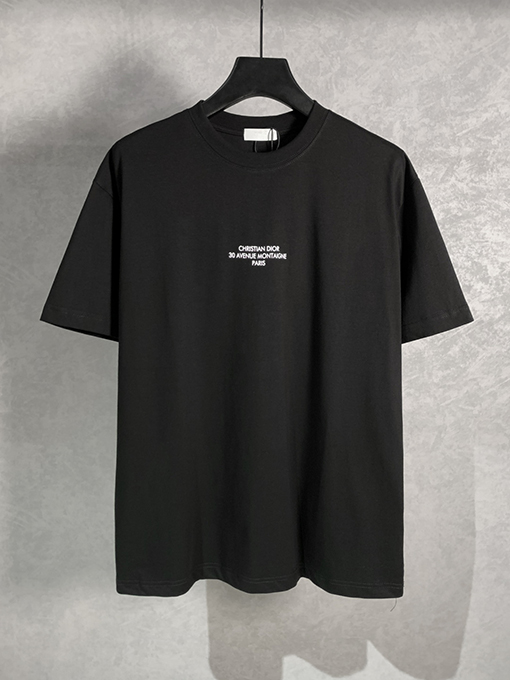 ディオールコピーロゴプリント クルーネック半袖Tシャツ