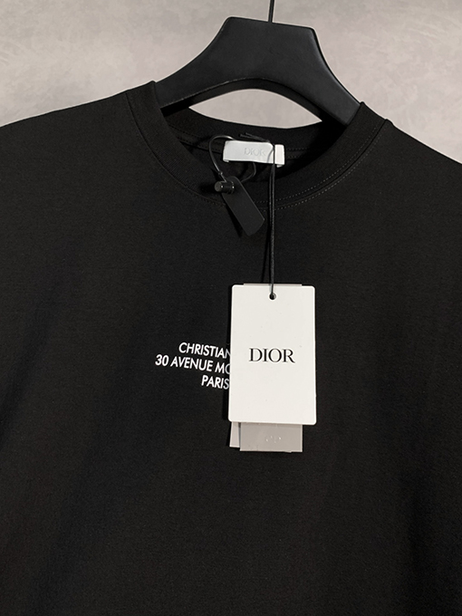 ディオールコピーロゴプリント クルーネック半袖Tシャツ