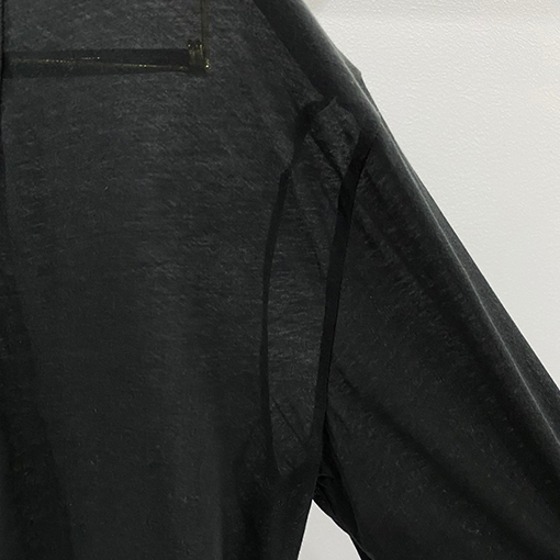 リックオウエンスビッグVネックニット長袖Tシャツ