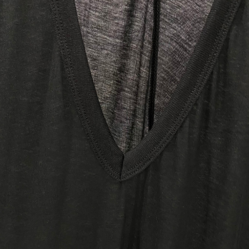 リックオウエンスビッグVネックニット長袖Tシャツ