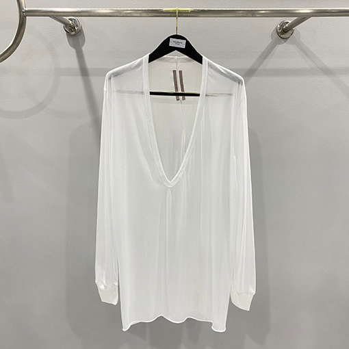 リックオウエンスビッグVネックニット長袖Tシャツ