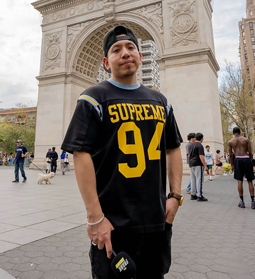 SUPREME SS25 SPLIT S/S FOOTBALL TOP 94ステッチTシャツ