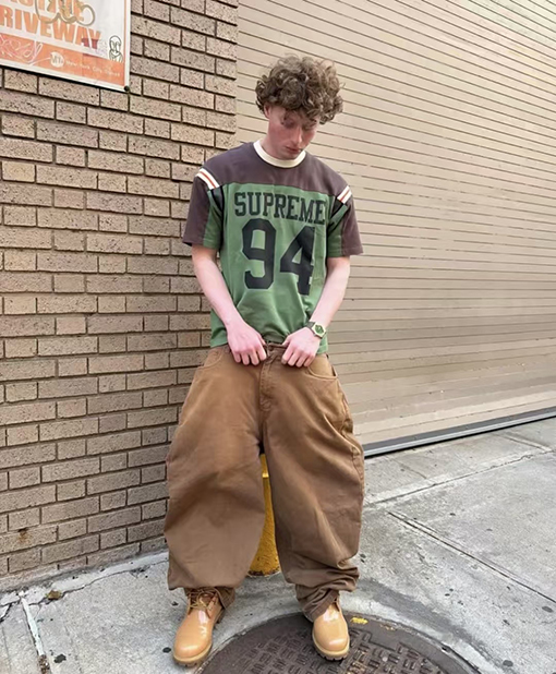 SUPREME SS25 SPLIT S/S FOOTBALL TOP 94ステッチTシャツ