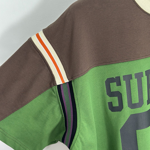 SUPREME SS25 SPLIT S/S FOOTBALL TOP 94ステッチTシャツ