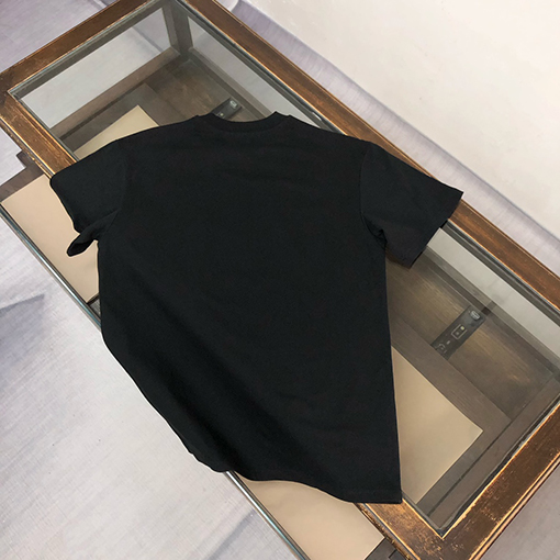 プラダ 新しいロゴプリントラウンドネック半袖Tシャツ