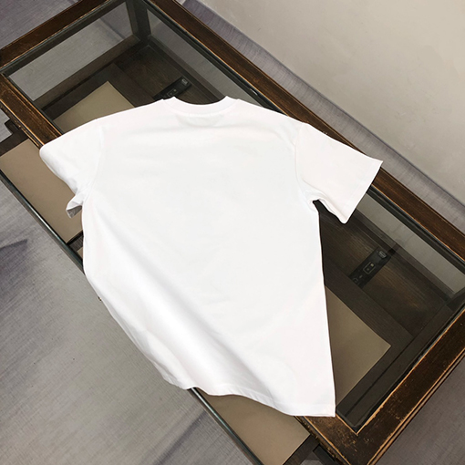 プラダ 新しいロゴプリントラウンドネック半袖Tシャツ