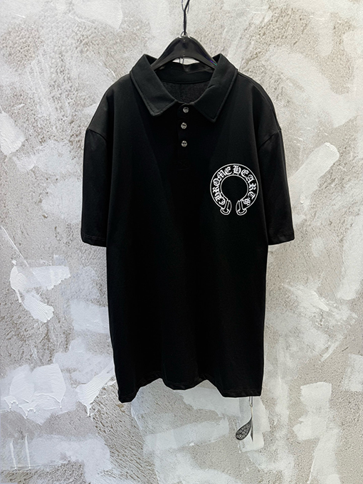 クロムハーツ サンスクリットプリント半袖ポロシャツ 8,980円