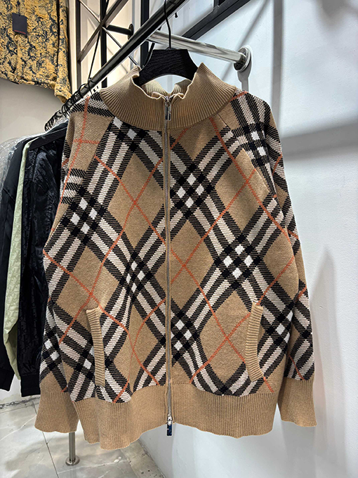 ヴィンテージオールドバーバリーチェック柄ウールジャケット 茶系M BURBERRY - バーバリーズ 90s ウール オールド チェック 長袖