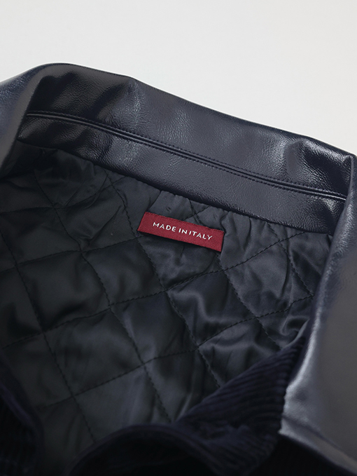 グッチスーパーコピー 新しいモデルコーデュロイレザーラペル刺繍ジャケット