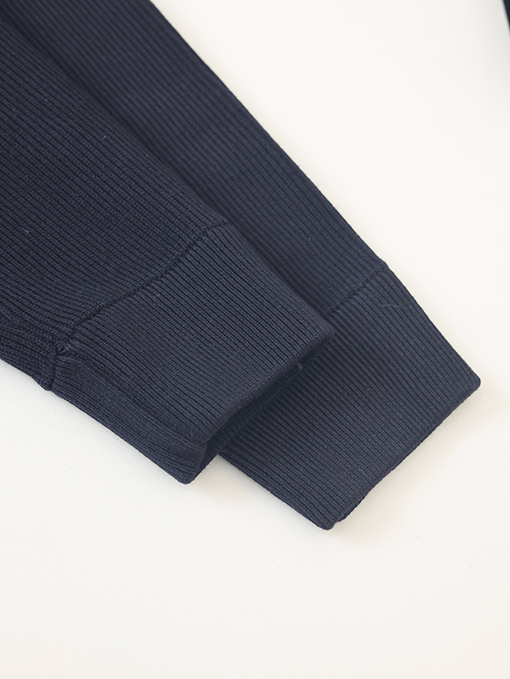 モンクレール フード付き刺繍ジッパーウールニットパッチワークジャケットシングルダウンジャケット