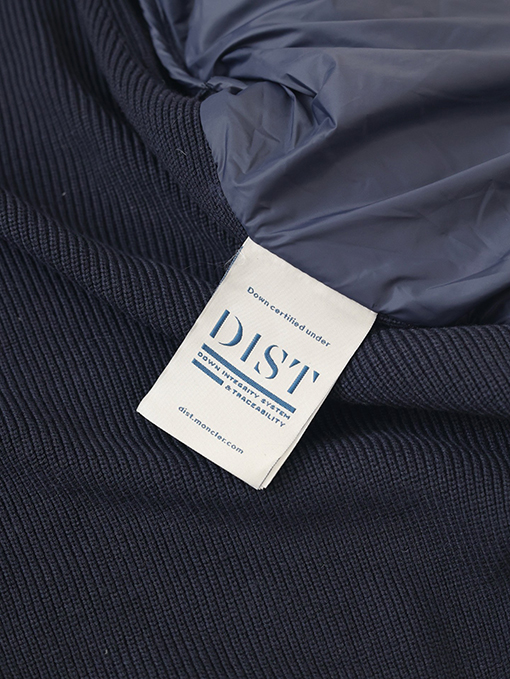 モンクレール フード付き刺繍ジッパーウールニットパッチワークジャケットシングルダウンジャケット