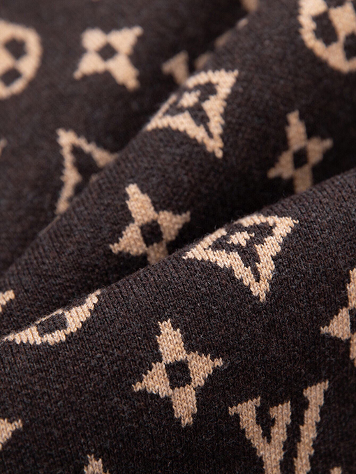 ルイヴィトン クラシックウールクローバージャカードクルーネックセーター