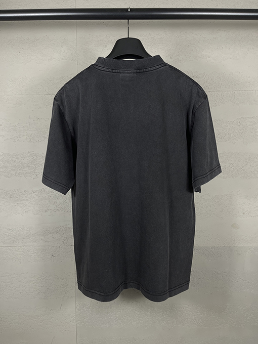 バレンシアガ レディースダイレクトプリントウォッシュダメージ半袖Tシャツ