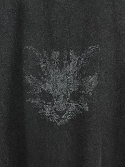 バレンシアガ レディースダイレクトプリントウォッシュダメージ半袖Tシャツ