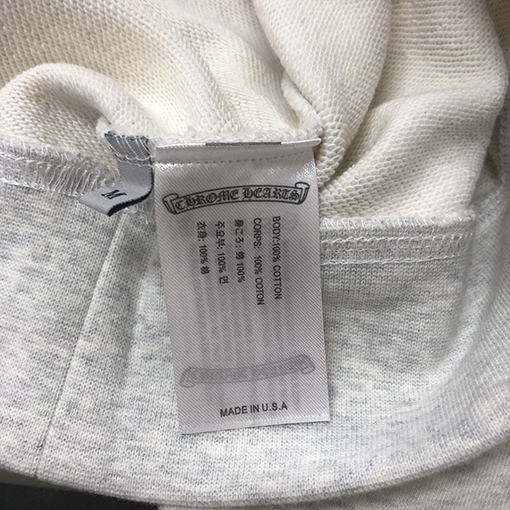 クロムハーツ カップルラウンドネックスパーカー