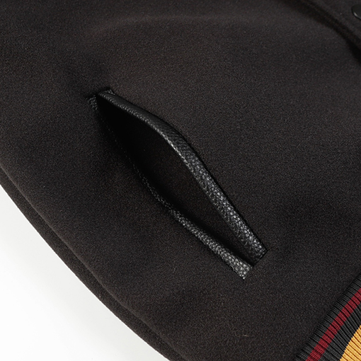 ステューシースーパーコピー タオル刺繍ブラック8ベースボールジャケット