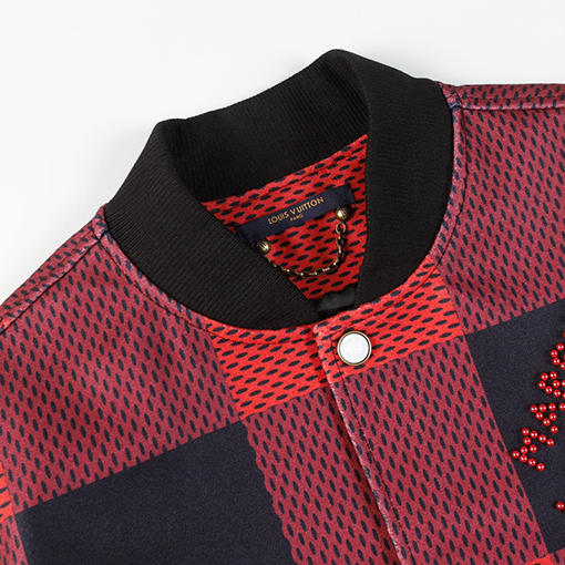 ルイヴィトン チェッカーボード柄のベースボールユニフォーム