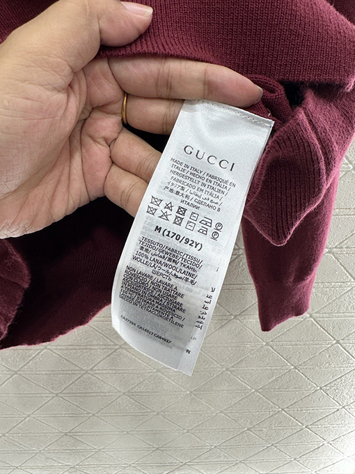 グッチコピー 新しいモデルクロシェレターニット長袖トップスシャツ