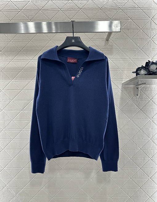 グッチコピー 新しいモデルクロシェレターニット長袖トップスシャツ