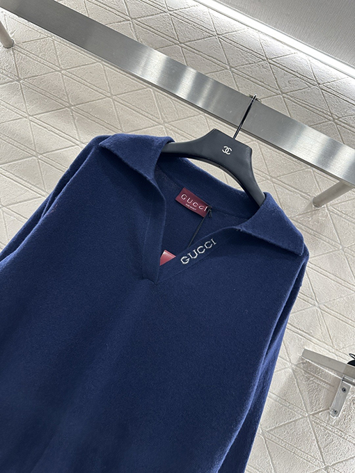 グッチコピー 新しいモデルクロシェレターニット長袖トップスシャツ