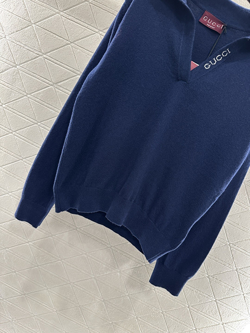 グッチコピー 新しいモデルクロシェレターニット長袖トップスシャツ