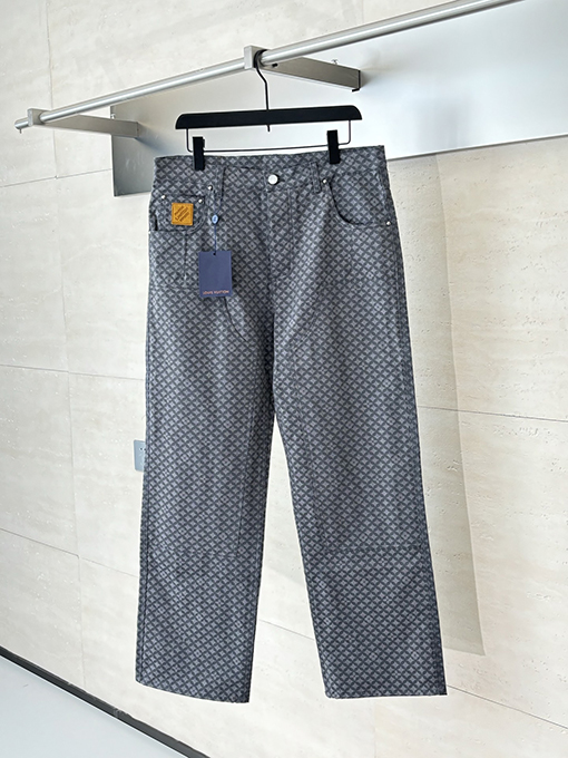 ルイヴィトンスーパーコピー オールドフラワー四つ葉のクローバー魚鱗ジャカードジーンズ