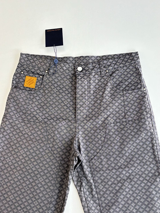 ルイヴィトンスーパーコピー オールドフラワー四つ葉のクローバー魚鱗ジャカードジーンズ