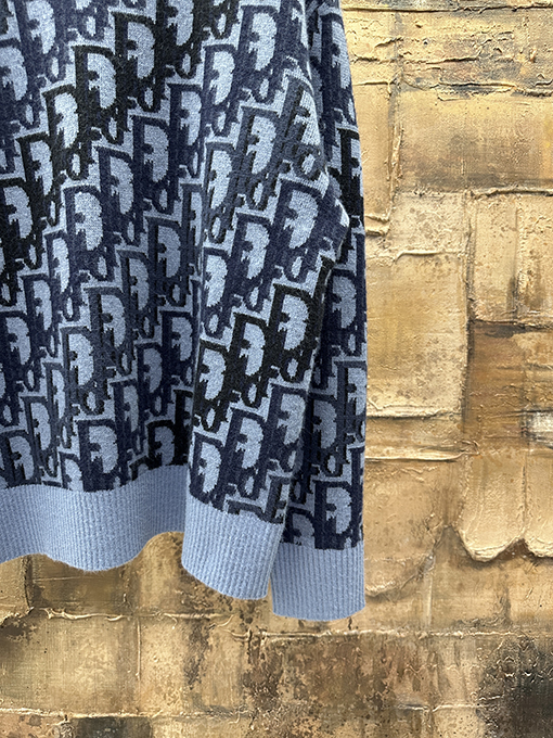 ディオール クラシックなモノグラムウールセーター