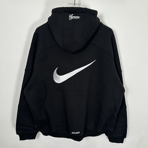 シュプリームコピー X NIKE ジョイントモデルのベルベットと厚のフード付きジッパースパーカー