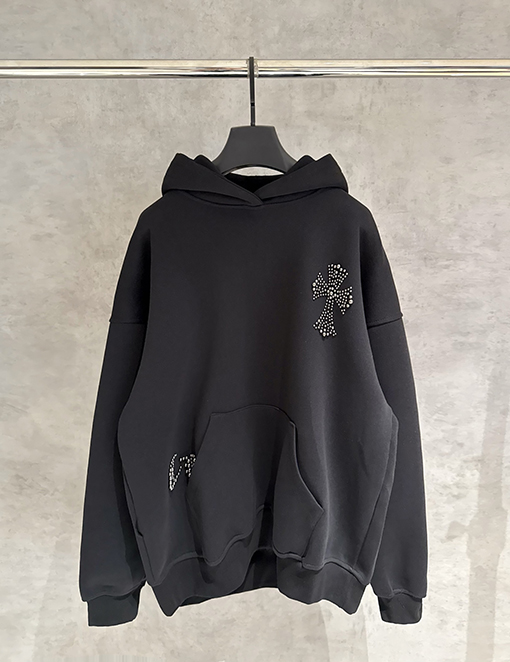 クロムハーツスーパーコピー 新しいヘビーウェイトフード付きスパーカー