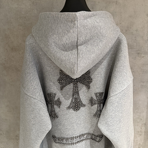 クロムハーツスーパーコピー 新しいヘビーウェイトフード付きスパーカー