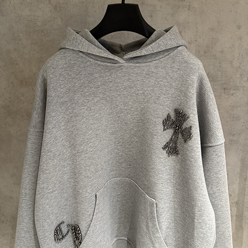 クロムハーツスーパーコピー 新しいヘビーウェイトフード付きスパーカー