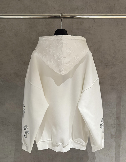 クロムハーツコピー ヘビーハットレーザーバーントフード付きスパーカー