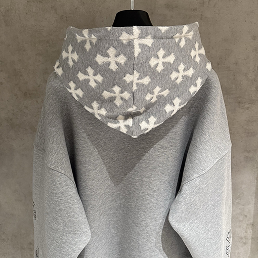 クロムハーツコピー ヘビーハットレーザーバーントフード付きスパーカー