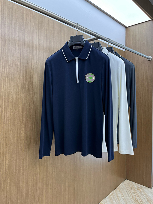 ディオールスーパーコピー メンズラペル長袖ポロシャツ