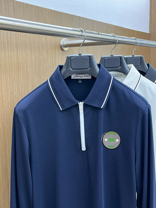 ディオールスーパーコピー メンズラペル長袖ポロシャツ
