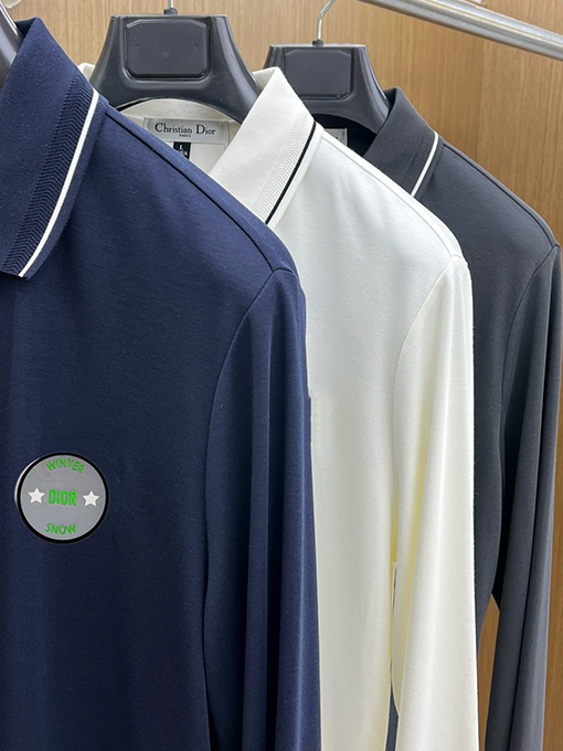 ディオールスーパーコピー メンズラペル長袖ポロシャツ